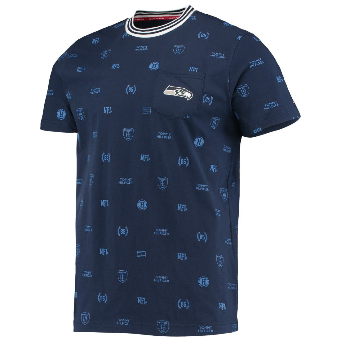 Seattle Seahawks Tommy Hilfiger Essential Pocket T-Shirt - College Navy cheap