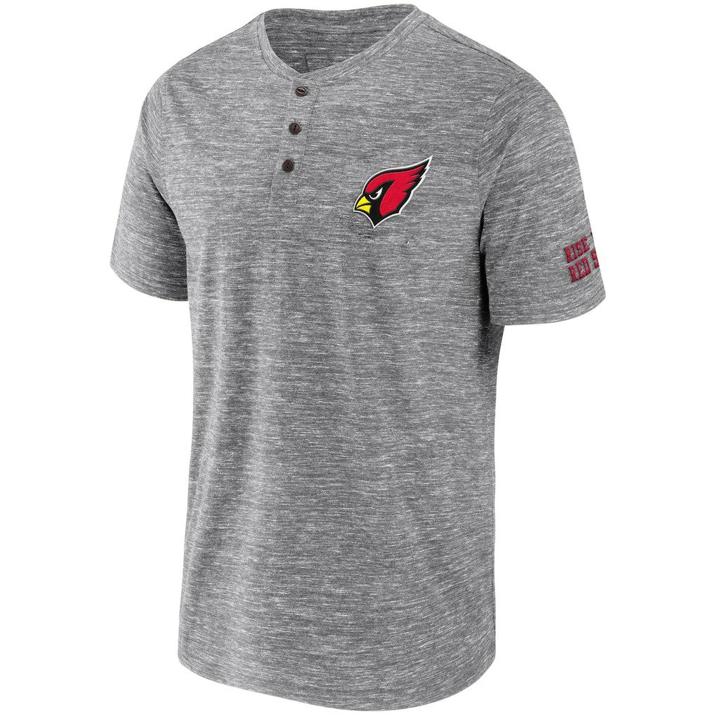 Arizona Cardinals NFL x Darius Rucker Collection Slub Henley T-Shirt - Heathered Gray sale