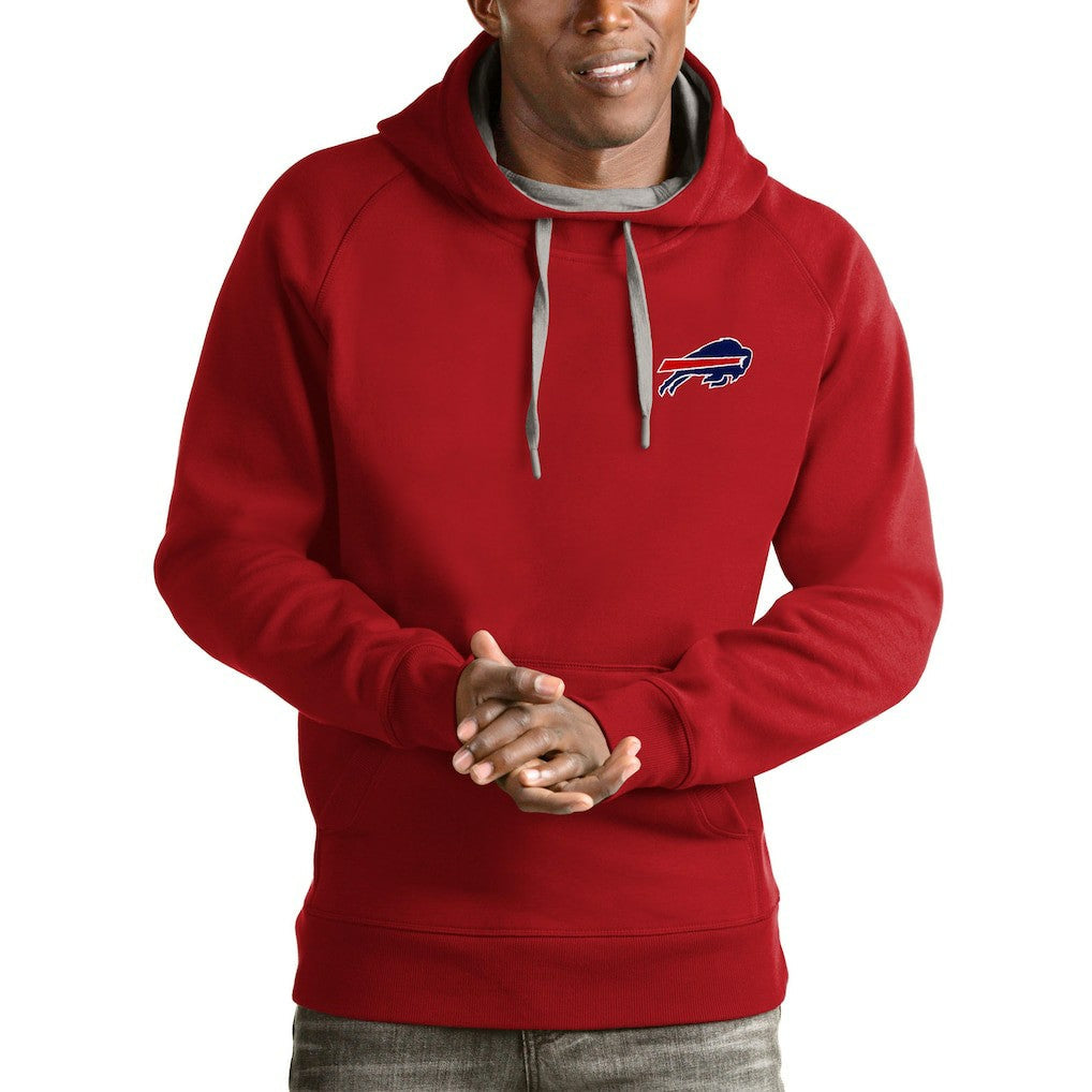 Buffalo Bills Antigua Logo Victory Pullover Hoodie - Red cheap