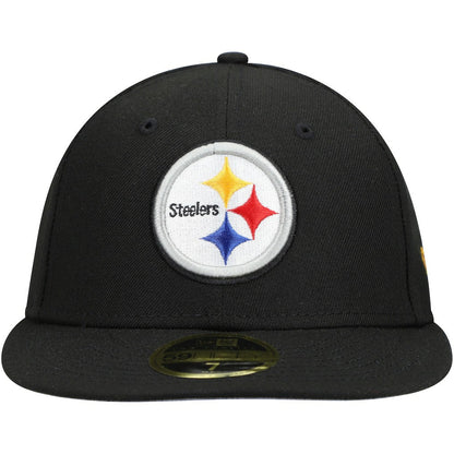 Pittsburgh Steelers New Era Omaha Low Profile 59FIFTY Fitted Hat - Black cheap