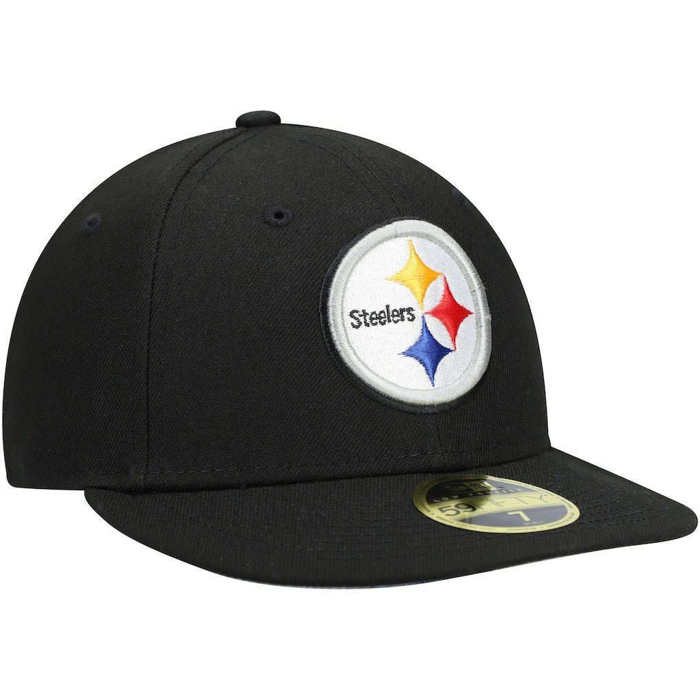Pittsburgh Steelers New Era Omaha Low Profile 59FIFTY Fitted Hat - Black cheap