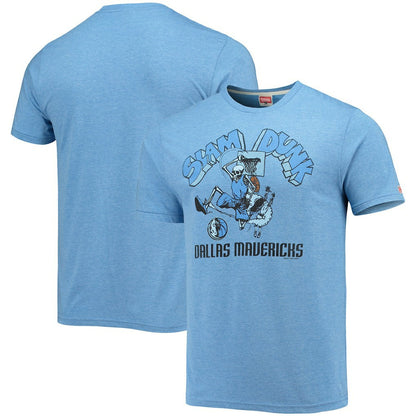 Dallas Mavericks Homage NBA x Grateful Dead Tri-Blend T-Shirt sale - Blue cheap