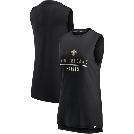 New Orleans Saints Women's True Contender Tank Top - Black discount