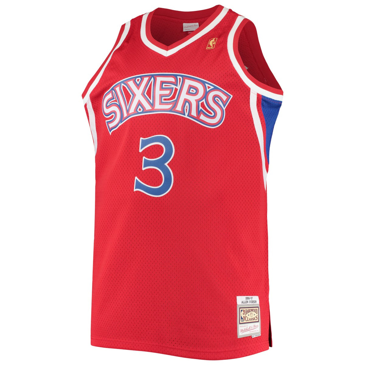 Allen Iverson Philadelphia 76ers 1996/97 Big & Tall Hardwood Classics Swingman Jersey - Red | Mitchell & Ness discount