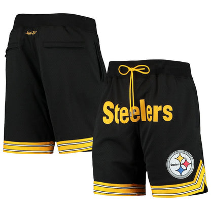 Pittsburgh Steelers Just Don Gold Rush Shorts - Black online