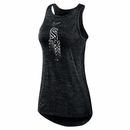 Chicago White Sox Women's Logo Fade High Neck Performance Tank Top - Black | Nike