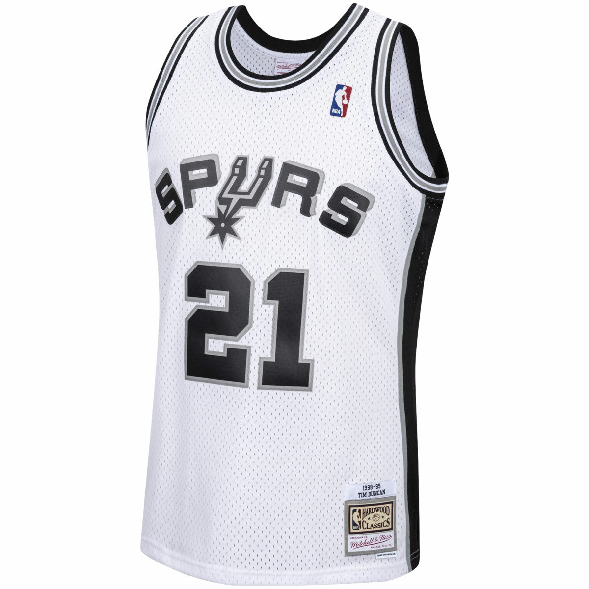 Tim Duncan San Antonio Spurs 1998/99 Hardwood Classics Swingman Jersey - White | Mitchell & Ness discount