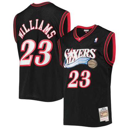 Lou Williams Philadelphia 76ers 2005/06 Hardwood Classics Swingman Jersey - Black | Mitchell & Ness online