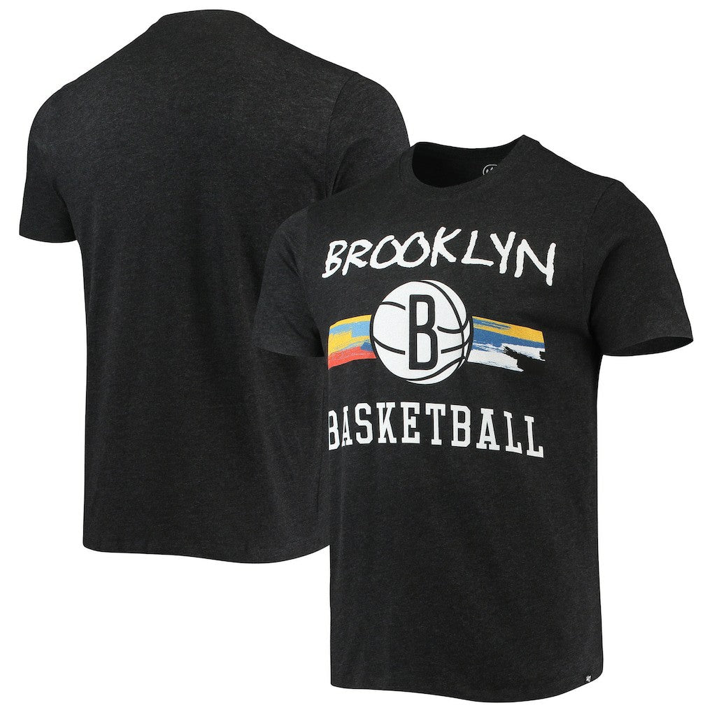 Brooklyn Nets '47 City Edition Club T-Shirt - Black | 47 brand on sale