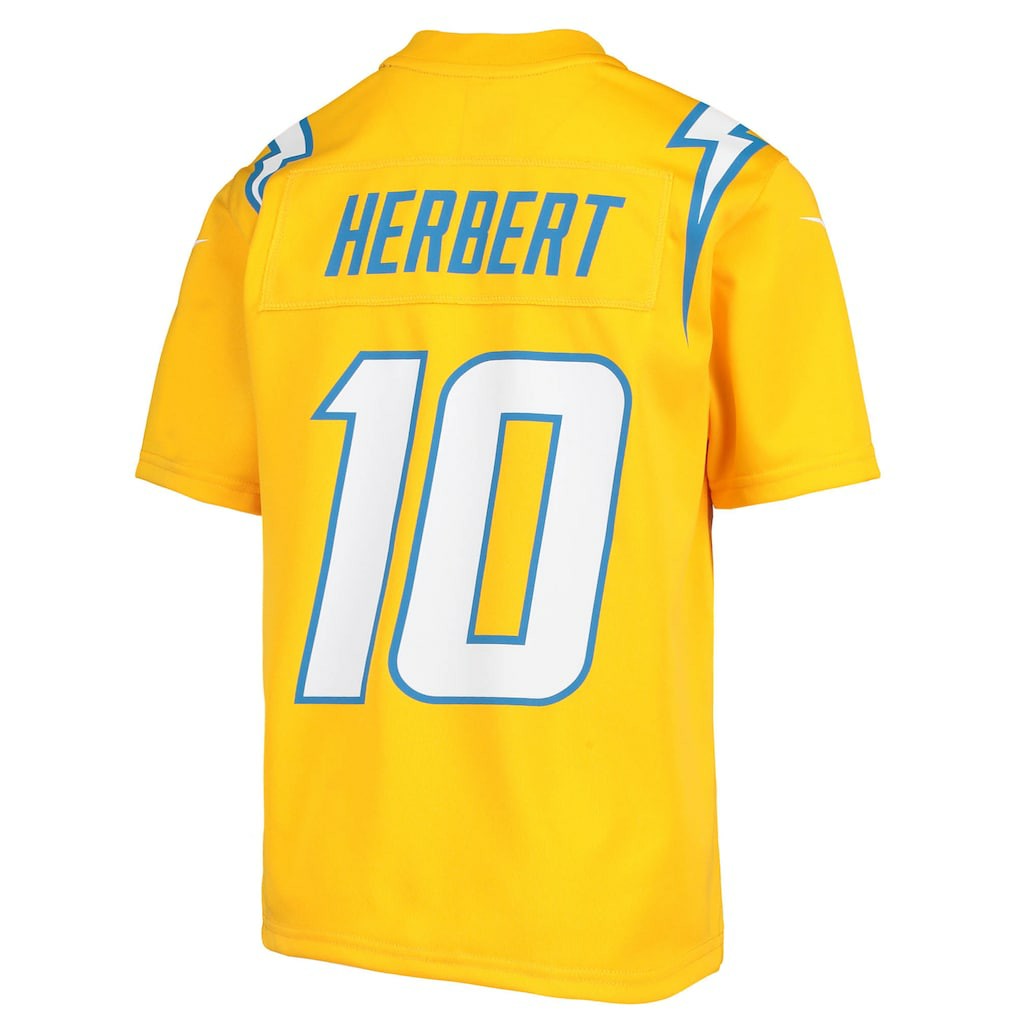 Justin Herbert Los Angeles Chargers Youth Inverted Team Game Jersey - Gold | Nike sale