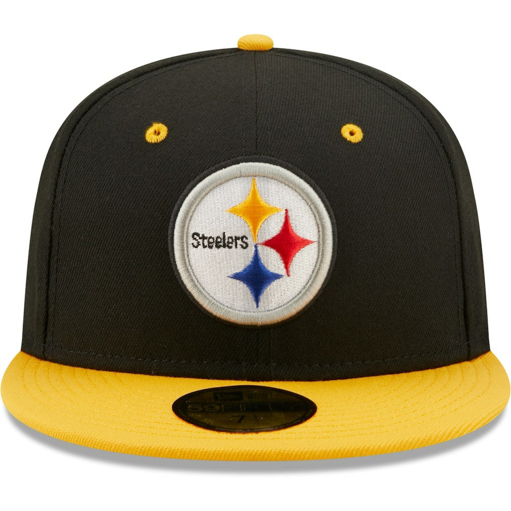 Pittsburgh Steelers New Era Flipside 2Tone 59FIFTY Fitted Hat - Black/Gold outlet