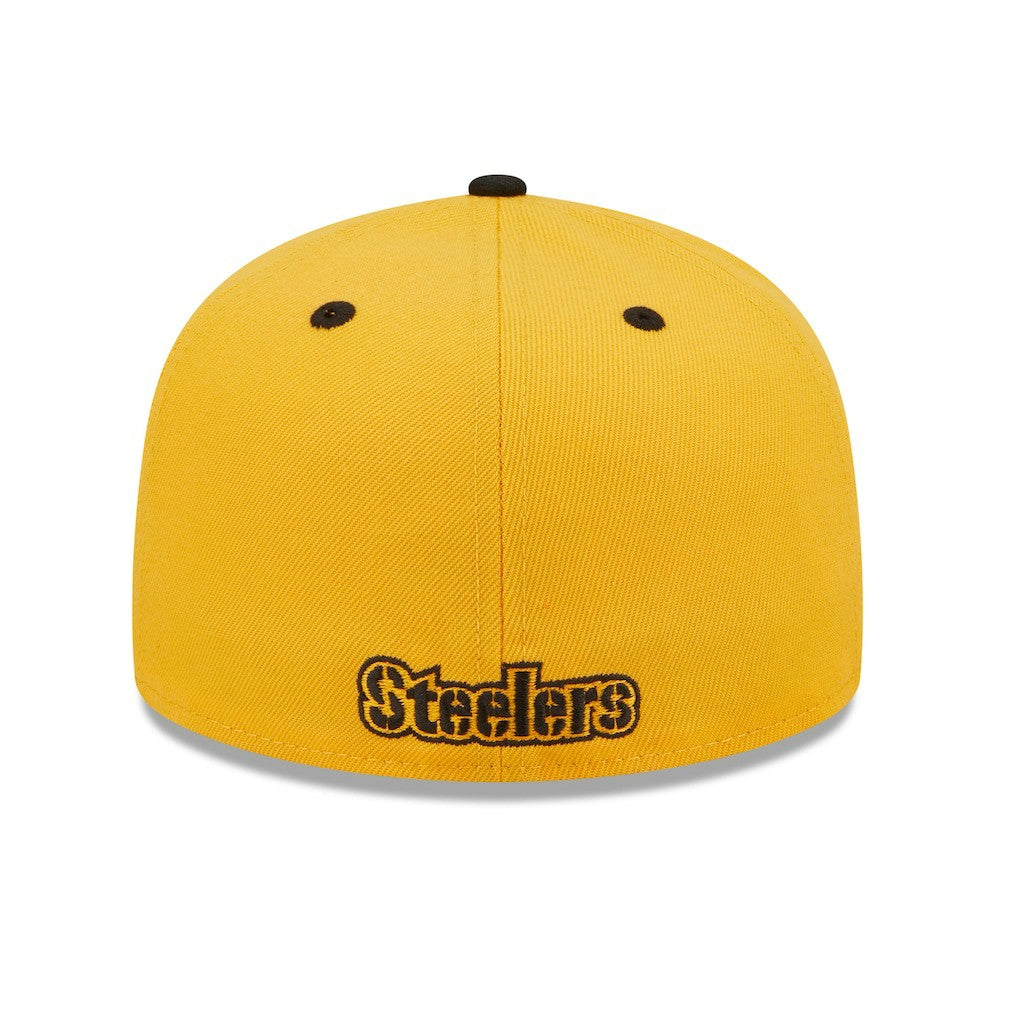 Pittsburgh Steelers New Era Flipside 2Tone 59FIFTY Fitted Hat - Gold/Black sale