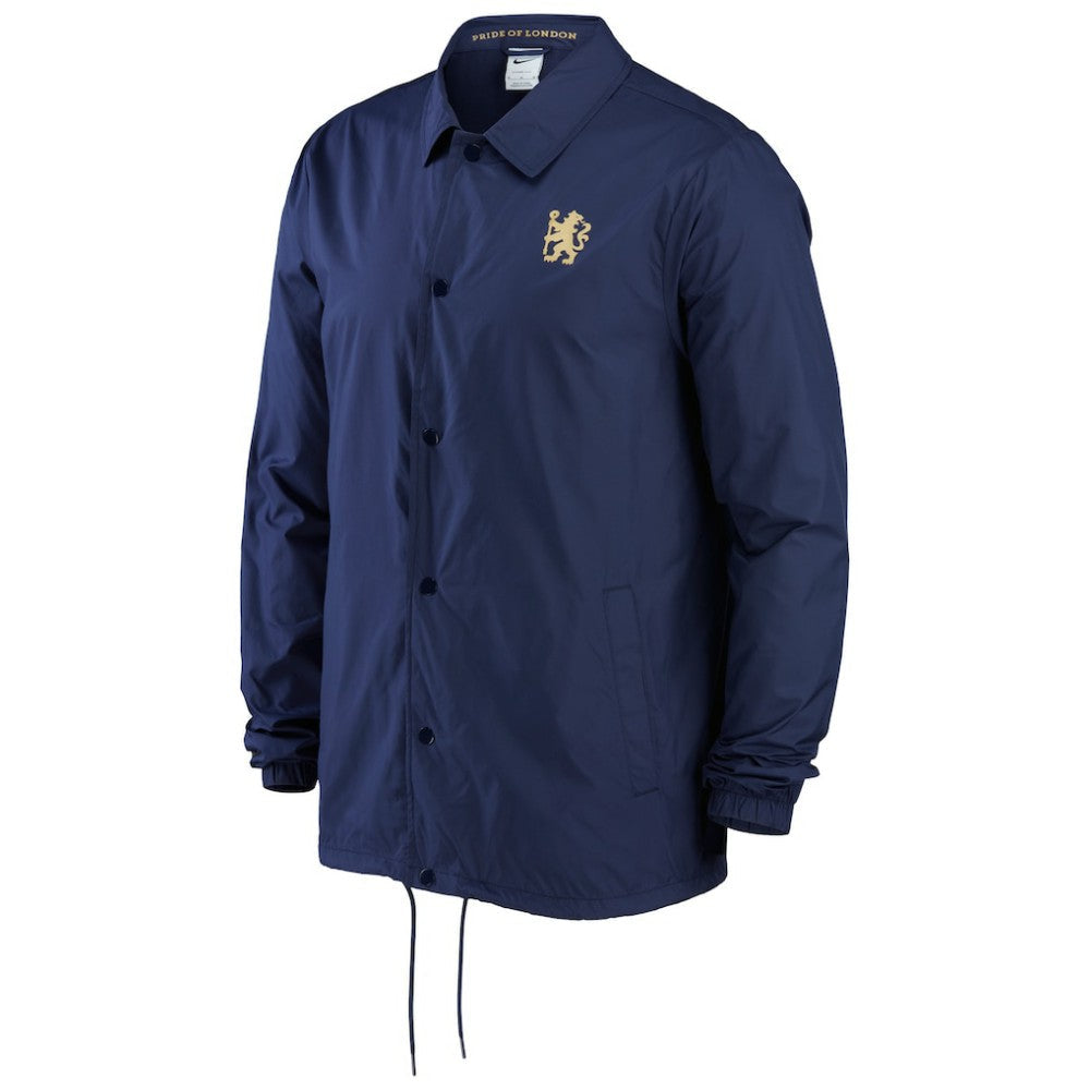 Chelsea Coach Performance Full-Snap Jacket - Navy | Nike online