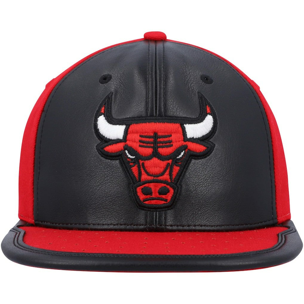 Chicago Bulls Day One Snapback Hat - Black/Red | Mitchell & Ness on sale