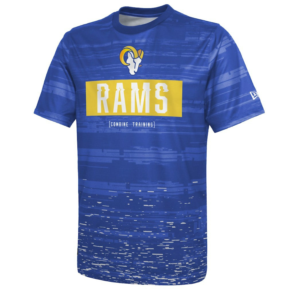 Los Angeles Rams New Era Combine Authentic Sweep T-Shirt - Royal on sale