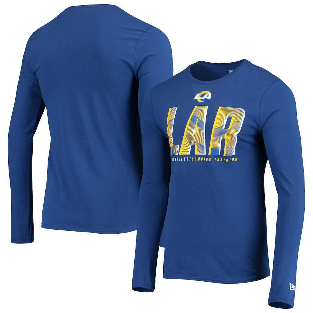 Los Angeles Rams New Era Combine Authentic Static Abbreviation Long Sleeve T-Shirt - Royal cheap