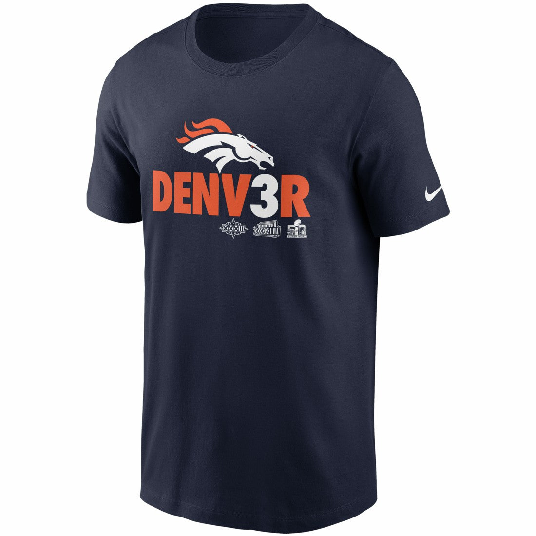 Denver Broncos Hometown Collection Denv3r T-Shirt - Navy | Nike outlet