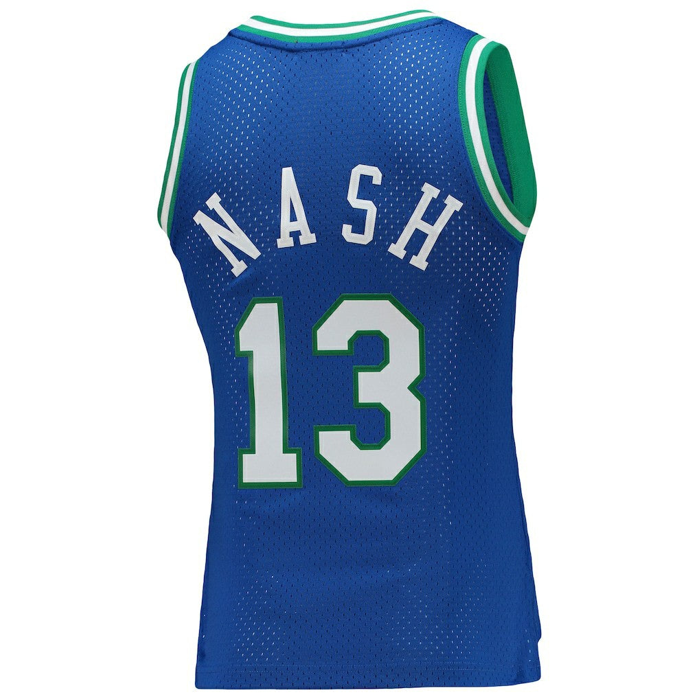Steve Nash Dallas Mavericks Women's 1998/99 Hardwood Classics Swingman Jersey sale - Blue | Mitchell & Ness online
