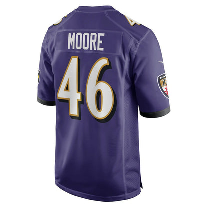 Nick Moore Baltimore Ravens Game Jersey - Purple | Nike on sale