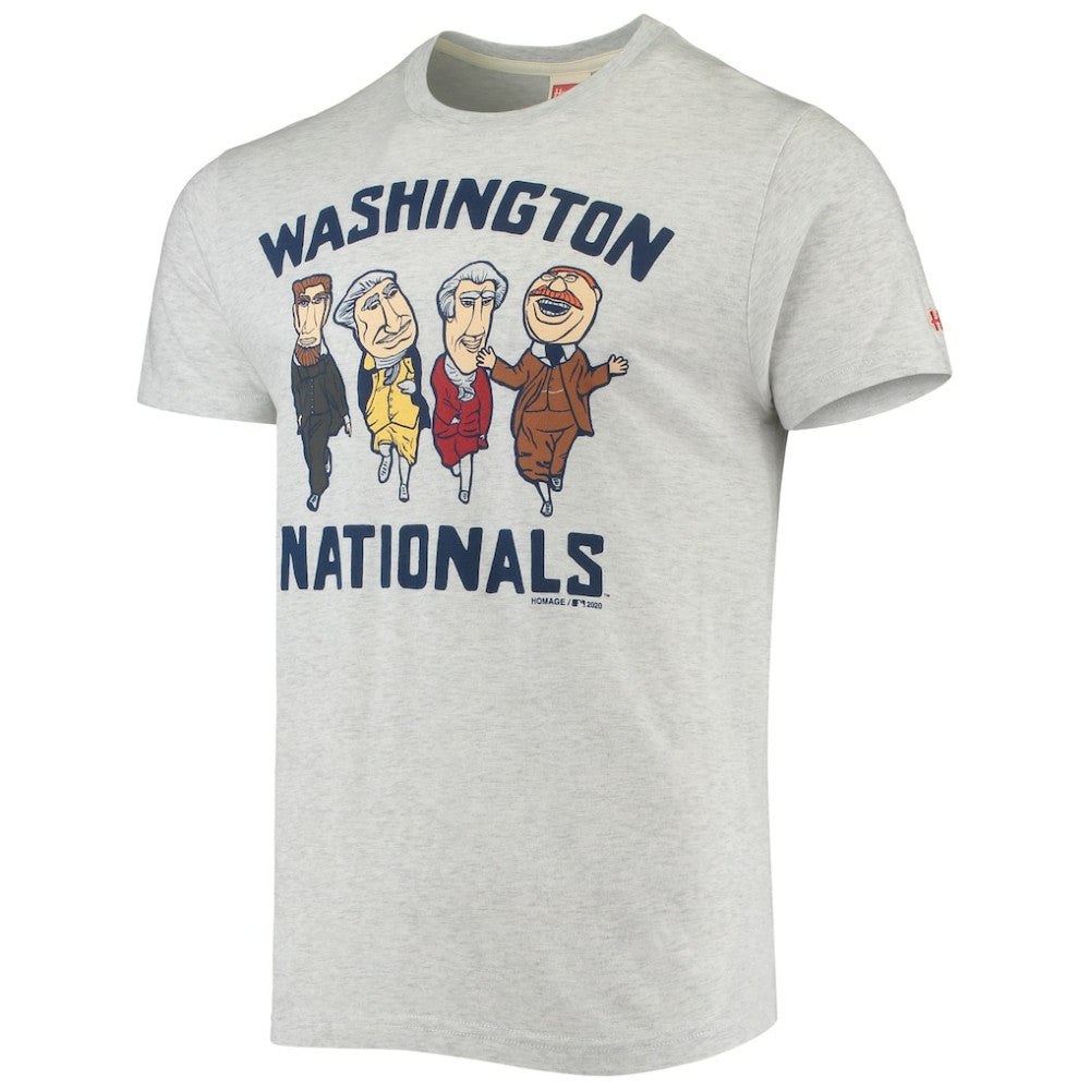 Washington Nationals Homage Hyper Local Tri-Blend T-Shirt - Heathered Gray