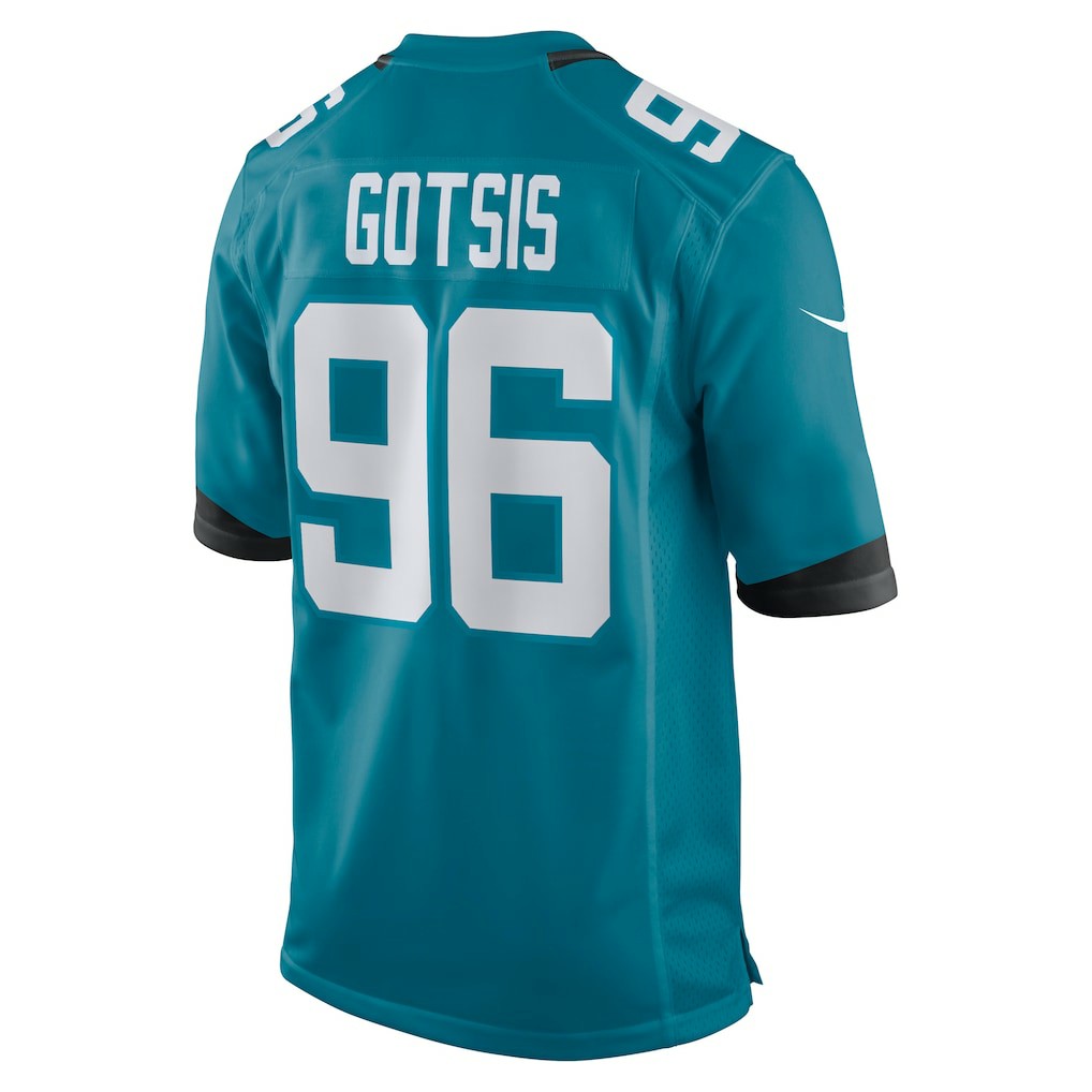 Adam Gotsis Jacksonville Jaguars Game Jersey - Teal | Nike on sale