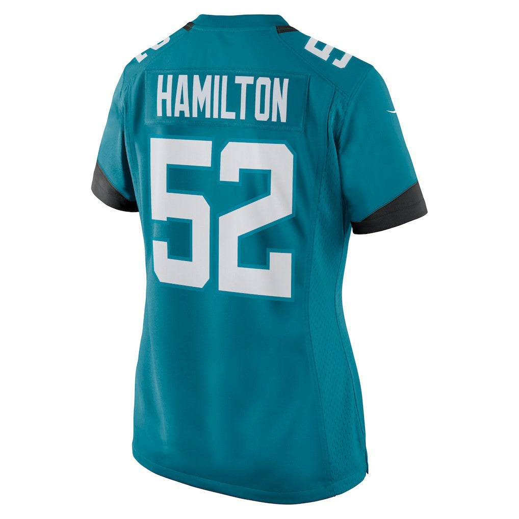 DaVon Hamilton Jacksonville Jaguars Women's Game Jersey - Teal | Nike on sale