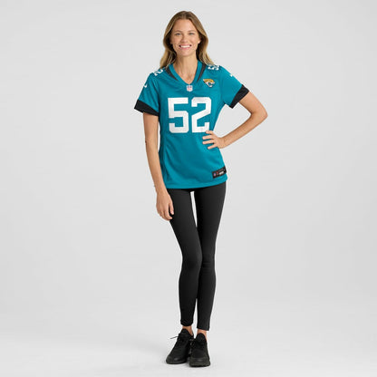 DaVon Hamilton Jacksonville Jaguars Women's Game Jersey - Teal | Nike on sale