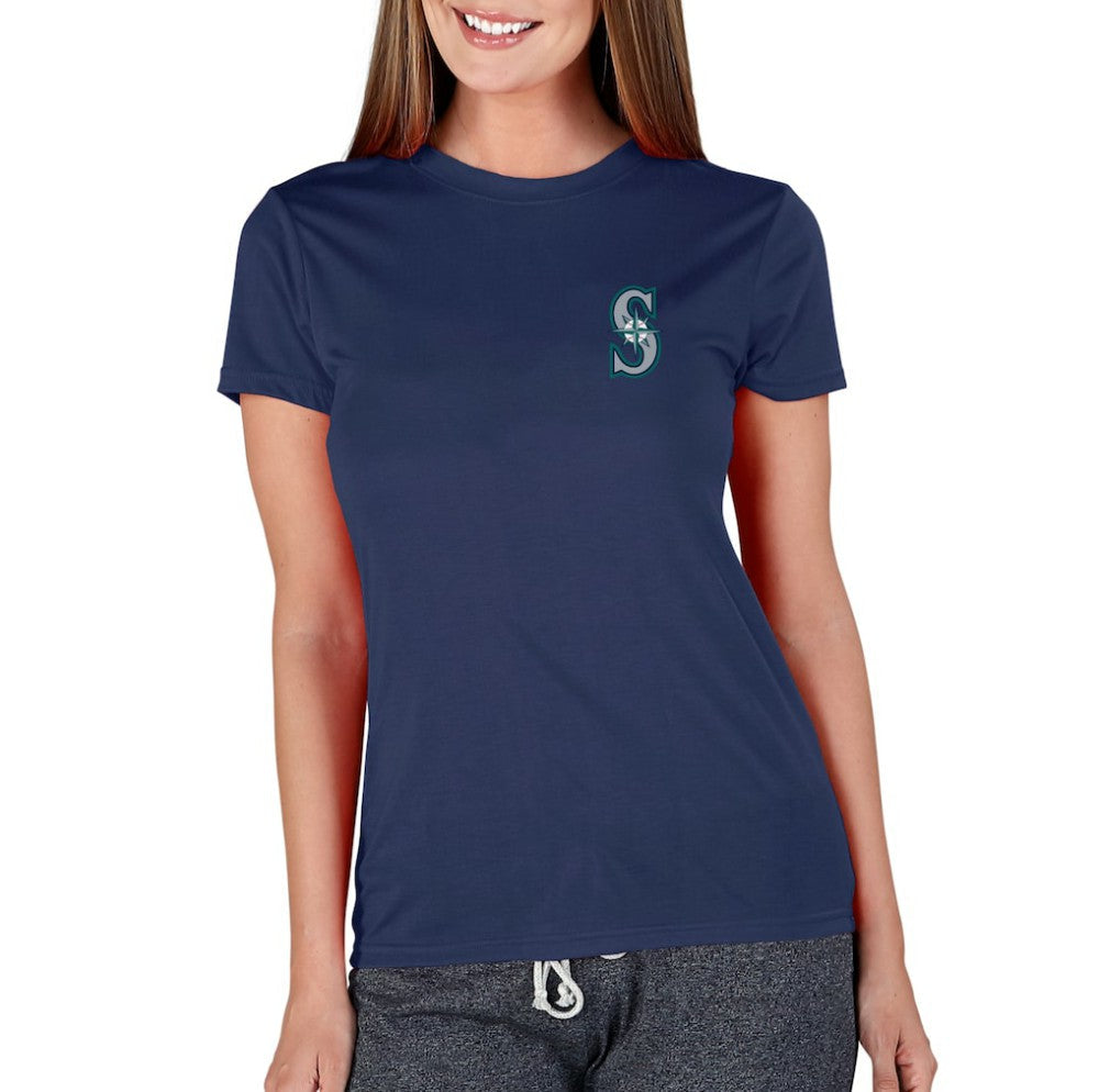 Seattle Mariners Concepts Sport Women's Marathon Knit Top - Navy