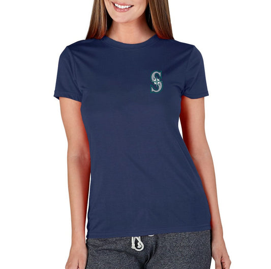 Seattle Mariners Concepts Sport Women's Marathon Knit Top - Navy