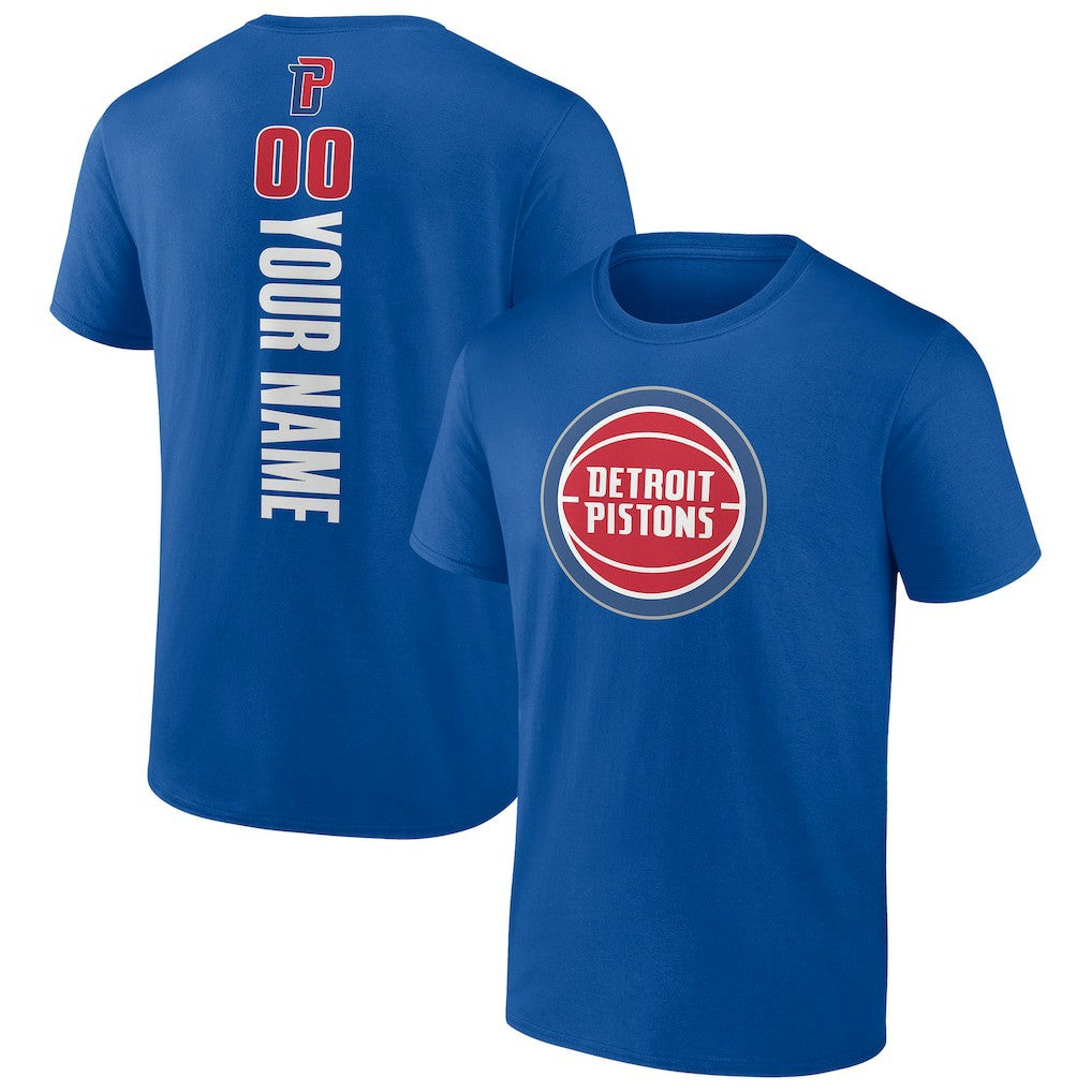 Detroit Pistons Personalized Playmaker Team T-Shirt sale - Blue online