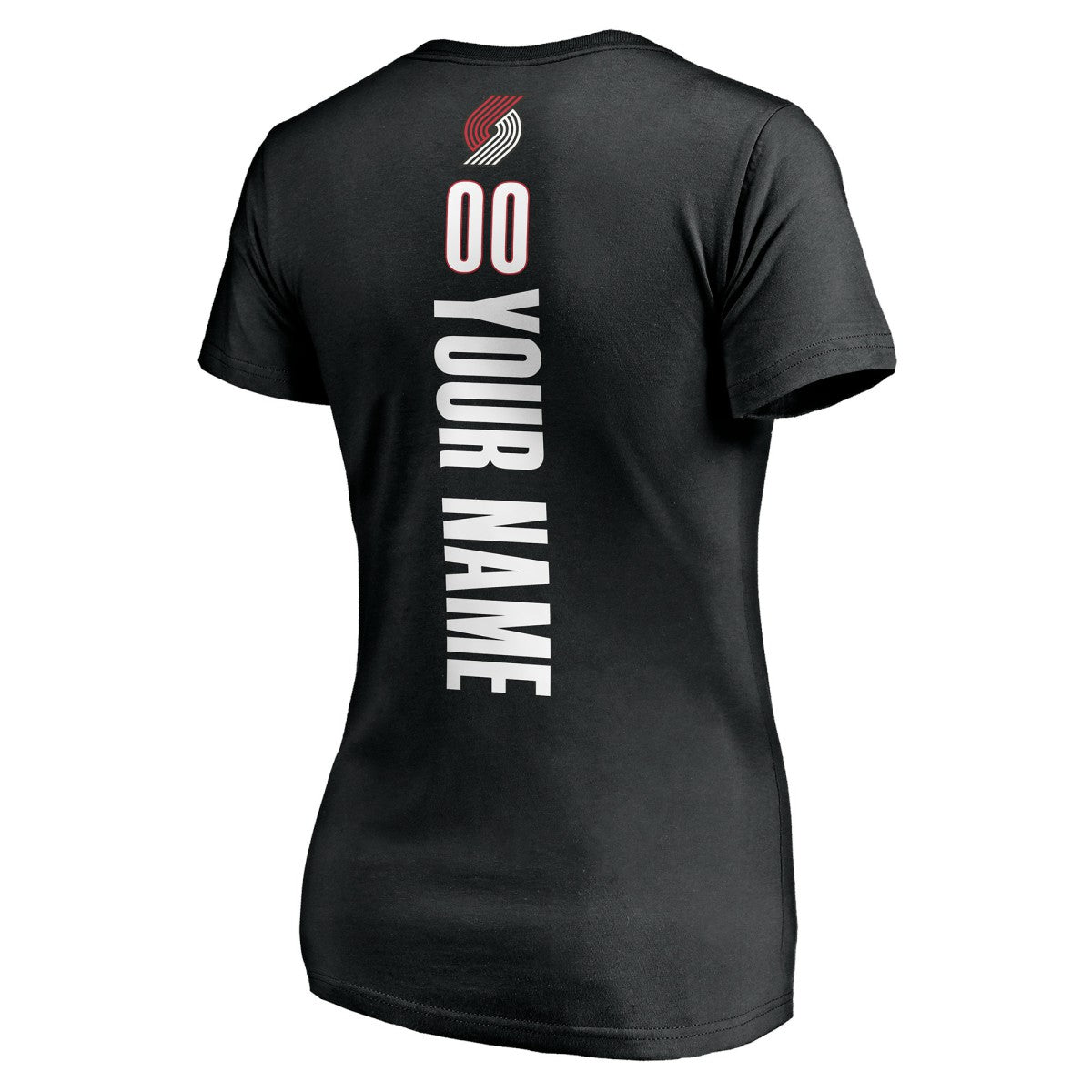 Portland Trail Blazers Women's Personalized Playmaker Team V-Neck T-Shirt - Black discount