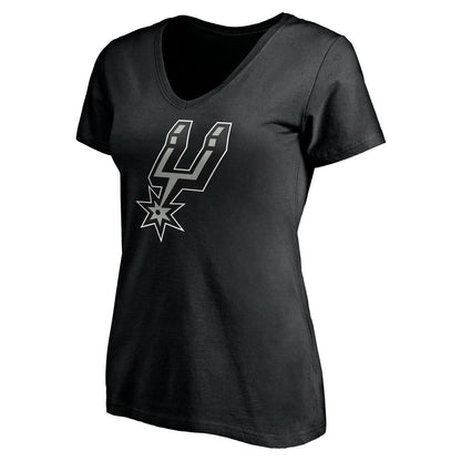 San Antonio Spurs Women's Personalized Playmaker Team V-Neck T-Shirt - Black shop