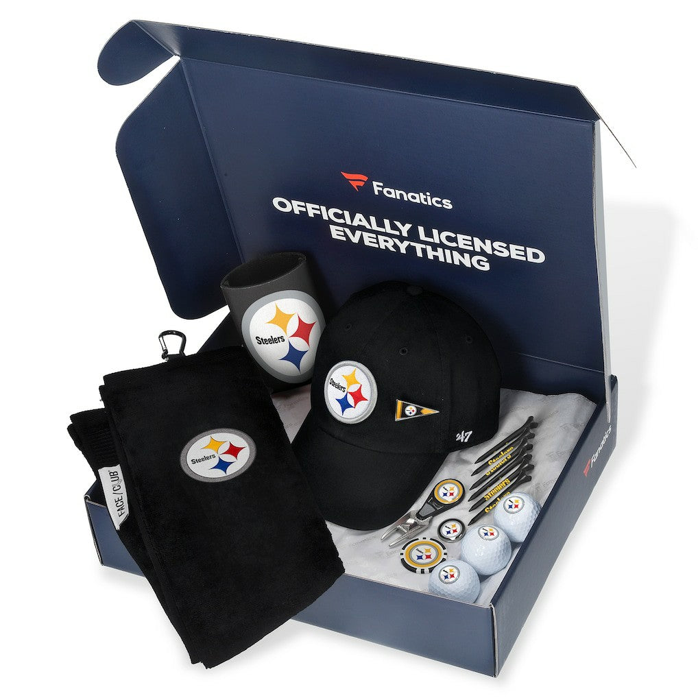 Pittsburgh Steelers Pack Golf-Themed Gift Box - $105+ Value outlet