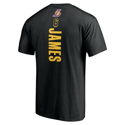 LeBron James Los Angeles Lakers #6 Playmaker Name & Number T-Shirt - Black online