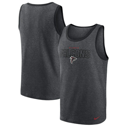 Atlanta Falcons Tri-Blend Tank Top - Heathered Charcoal | Nike on sale