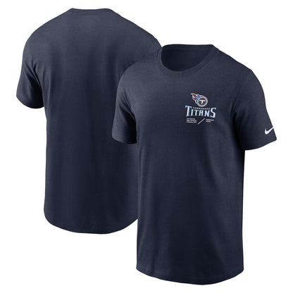 Tennessee Titans Sideline Infograph Lockup Performance T-Shirt - Navy | Nike cheap