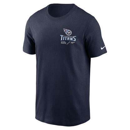 Tennessee Titans Sideline Infograph Lockup Performance T-Shirt - Navy | Nike cheap
