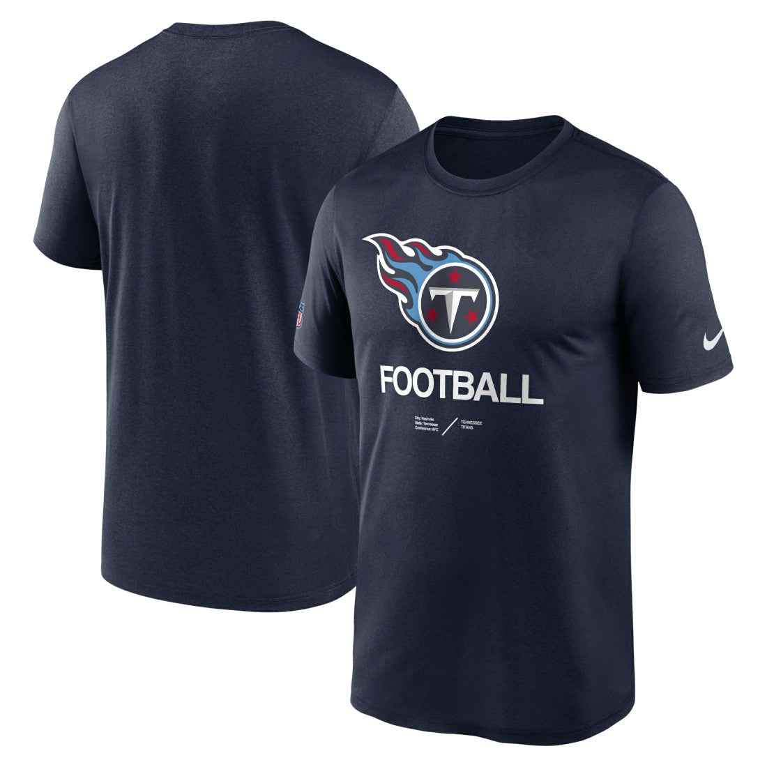 Tennessee Titans Sideline Infograph Performance T-Shirt - Navy | Nike sale