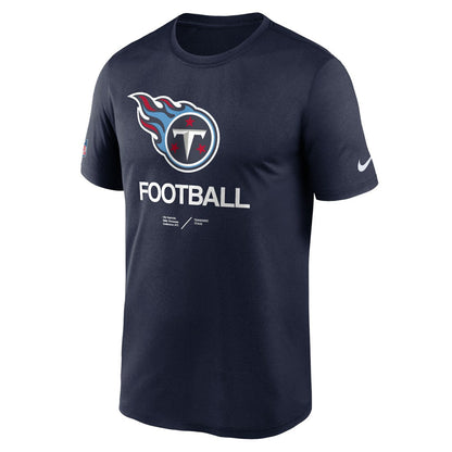 Tennessee Titans Sideline Infograph Performance T-Shirt - Navy | Nike sale