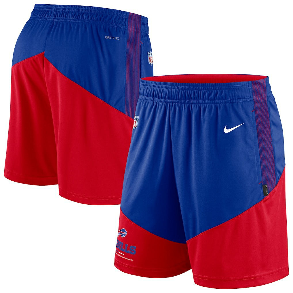 Buffalo Bills Sideline Primary Lockup Performance Shorts - Royal/Red | Nike outlet