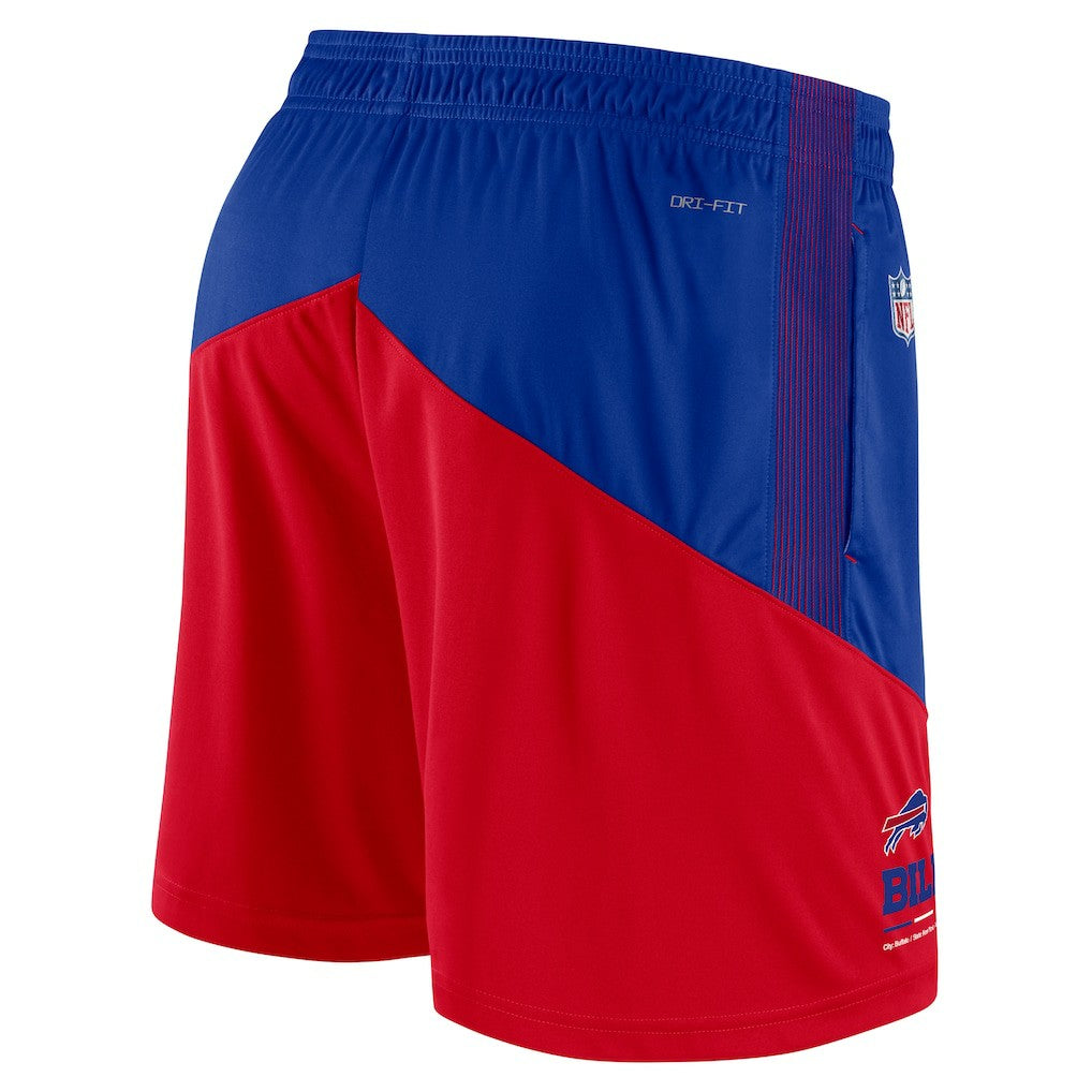 Buffalo Bills Sideline Primary Lockup Performance Shorts - Royal/Red | Nike outlet