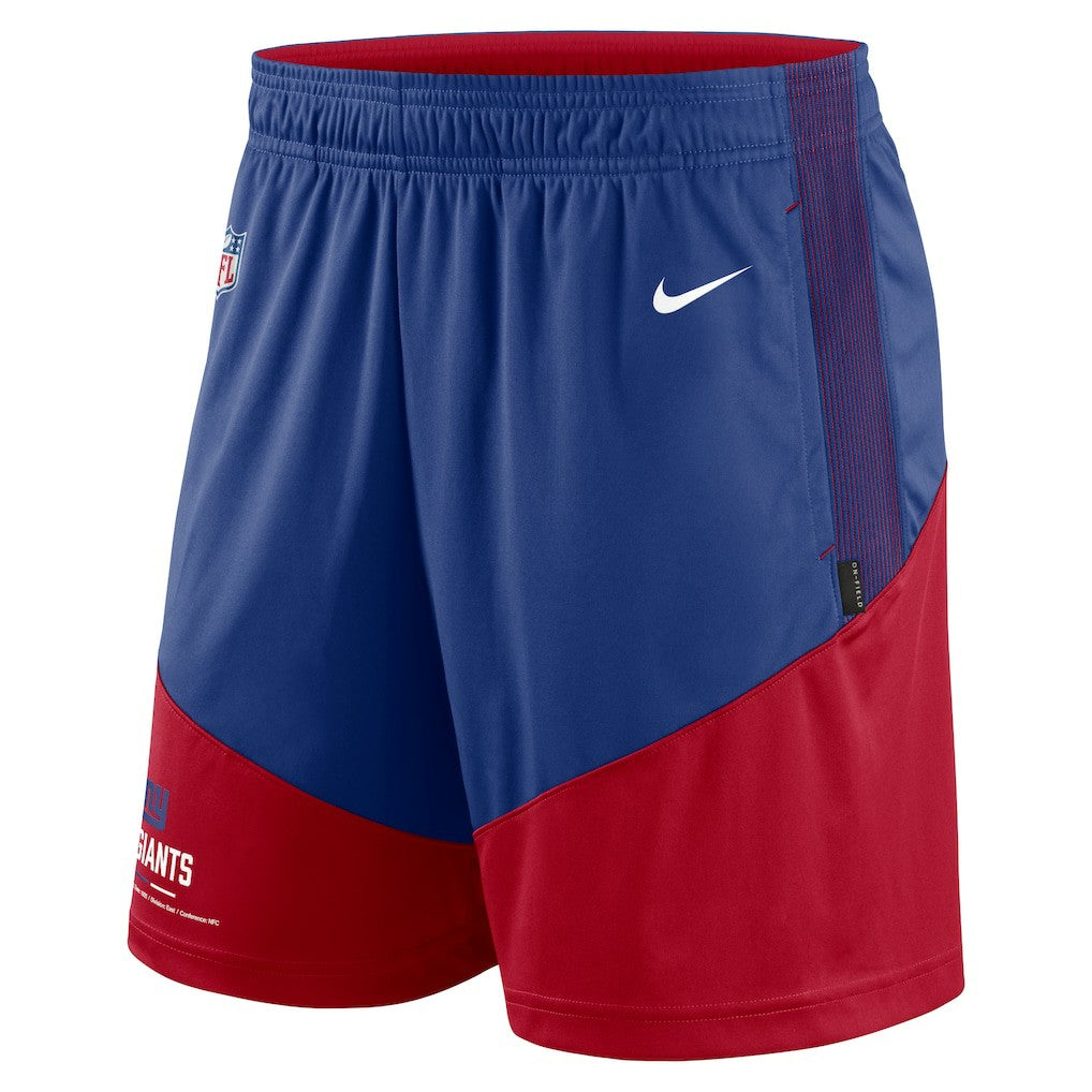 New York Giants Sideline Primary Lockup Performance Shorts - Royal/Red | Nike cheap