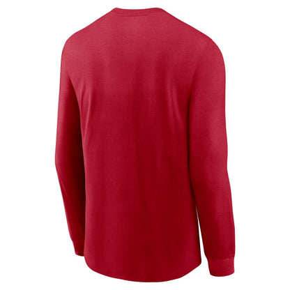 Tampa Bay Buccaneers Sideline Infograph Lock Up Performance Long Sleeve T-Shirt - Red | Nike on sale