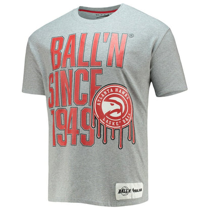 Atlanta Hawks BALL'N Since 1949 T-Shirt - Heathered Gray discount
