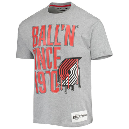 Portland Trail Blazers BALL'N Since 1970 T-Shirt - Heathered Gray outlet