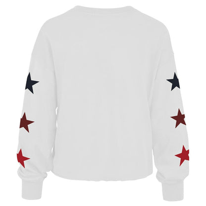 Brooklyn Nets '47 Women's 2021/22 City Edition Call Up Parkway Long Sleeve T-Shirt - White | 47 brand outlet
