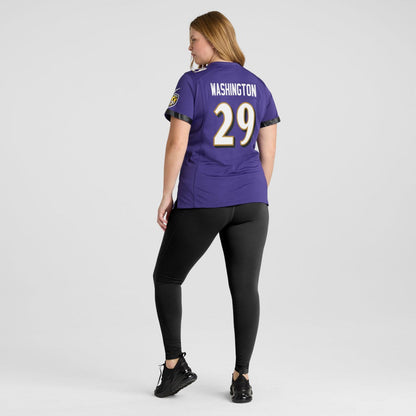 Ar'Darius Washington Baltimore Ravens Women's Player Game Jersey - Purple | Nike discount