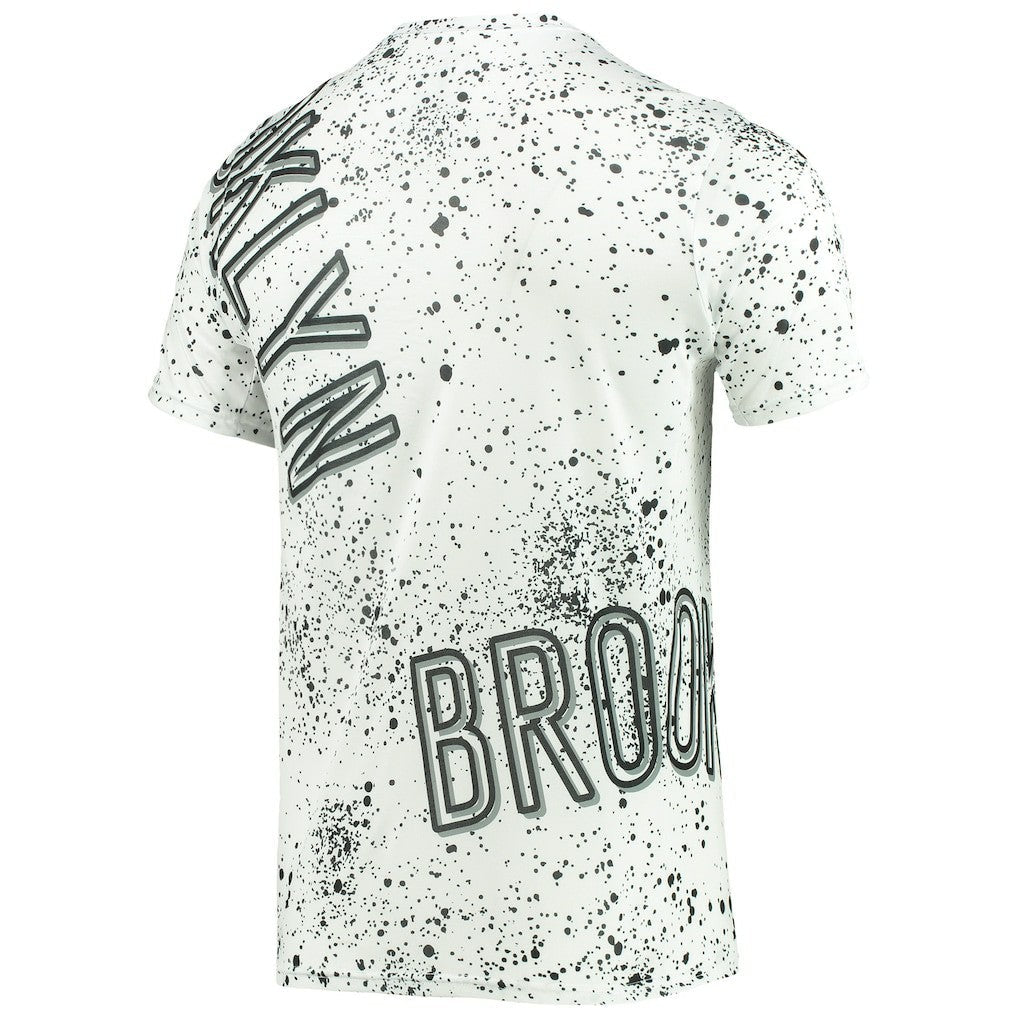 Brooklyn Nets FISLL Gold Foil Splatter Print T-Shirt - White outlet