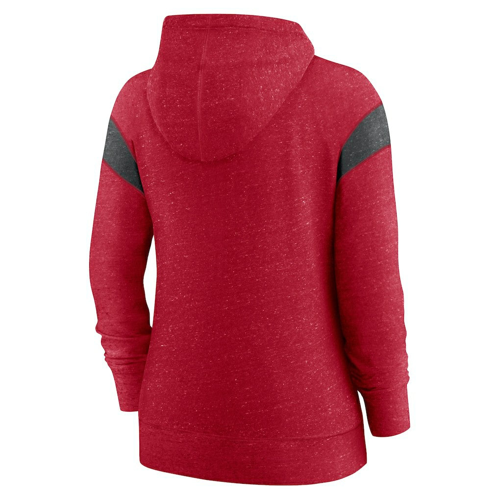 San Francisco 49ers Women's Monaco Lightweight Full-Zip Hoodie - Scarlet/Heather Black | Nike sale