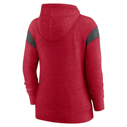 San Francisco 49ers Women's Monaco Lightweight Full-Zip Hoodie - Scarlet/Heather Black | Nike sale